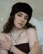 Load image into Gallery viewer, The irregular arrangement of steel balls and pearls.  Statement necklace featuring pearls. Elevate your style with our necklace, perfect for daily wear and layering. Crafted from high-quality titanium and available in silver color  Material: Titanium, Color: Silver 55cm in length.  | water-resistant, no-tarnishing, hypoallergenic |
