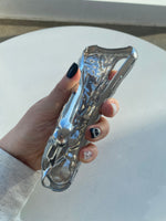 Load image into Gallery viewer, Statement phone case highlighting your mirror selfies.  CHROME phone case resembles veins of chrome hearts. Durable and flexible jelly case with full protection of your phone from bumps and scratches.  | scratch-free, screen protection, jelly case |    Material: Silicone, Silicone Phone cases, Protective cases, Slim phone cases, Heavy-duty phone cases, Designer phone cases, Clear phone cases, Personalized phone cases, Waterproof phone cases
