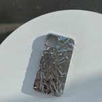 Load image into Gallery viewer, Statement phone case highlighting your mirror selfies.  CHROME phone case resembles veins of chrome hearts. Durable and flexible jelly case with full protection of your phone from bumps and scratches.  | scratch-free, screen protection, jelly case |    Material: Silicone, Silicone Phone cases, Protective cases, Slim phone cases, Heavy-duty phone cases, Designer phone cases, Clear phone cases, Personalized phone cases, Waterproof phone cases
