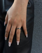 Load image into Gallery viewer, A simple ring resembling the V-shape of the wave crest.   Highlight your outfit with the statement piece. Elevate your style with our minimalist ring, perfect for daily wear and layering. Crafted from high-quality stainless steel and available in silver color.   Material: Surgical steel, Color: Silver | water-resistant, no-tarnishing, hypoallergenic |
