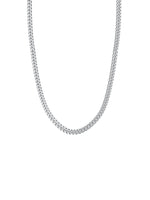 Load image into Gallery viewer, Simple 7mm Cuban chain/  Minimalist necklace featuring Cuban chain. Elevate your style with our necklace, perfect for daily wear and layering. Crafted from high-quality stainless steel and available in silver color  Material: Surgical steel, Chain diameter: 7mm. 67cm in length.  | water-resistant, no-tarnishing, hypoallergenic |
