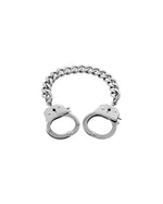Load image into Gallery viewer, Size adjustable bracelets with handcuff pedants.  Minimalist bracelets featuring handcuff pendants. Elevate your style with minimalist bracelets, perfect for daily wear and layering. Crafted from high-quality stainless steel and available in silver color  Material: Surgical steel, Color: Silver. Size adjustable 16-20cm in length.  | water-resistant, no-tarnishing, hypoallergenic |
